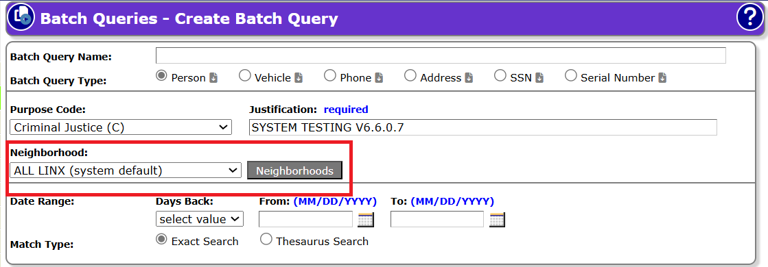 Create Batch Query