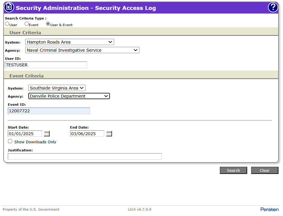 Security Inbound Log Security Access Log